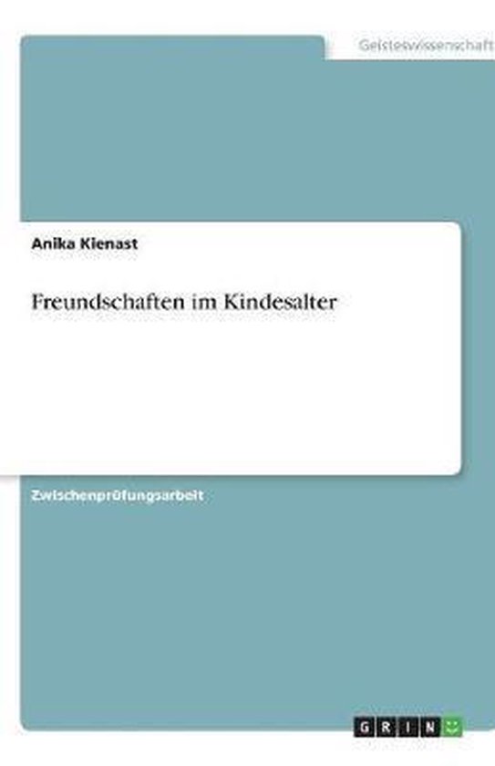 Freundschaften im Kindesalter - cover