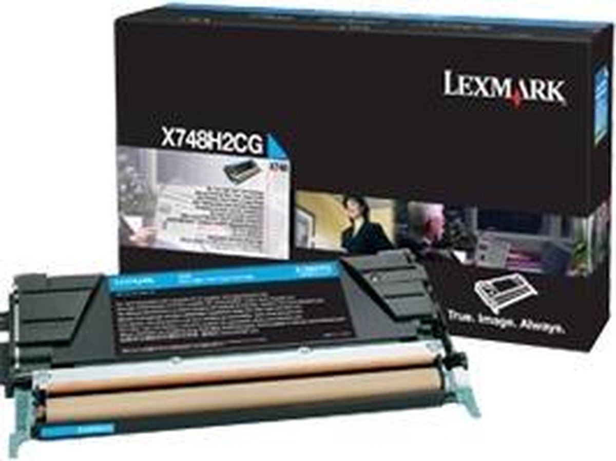 Lexmark X748H2CG Toner 10000pagina's CyaanMHz toners & lasercartridge