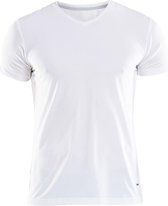 Craft Essential Vn Ss Sportshirt Heren - White