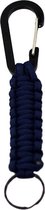 Paracord Sleutelhanger Blauw - Karabijn