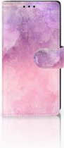 Sony Xperia XA1 Boekhoesje Design Pink Purple Paint