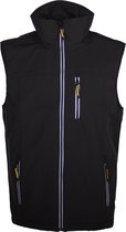 STØRVIK Softshell Bodywarmer Heren Zwart - Maat 4XL - FALK