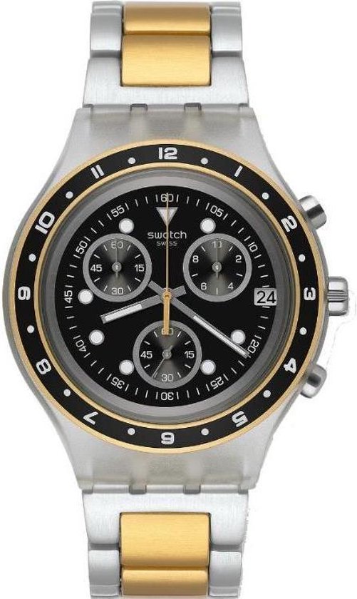 Swatch SVCK4076AG Antenor - Horloge - 43 mm - Staal - Goudkleurig | bol.com