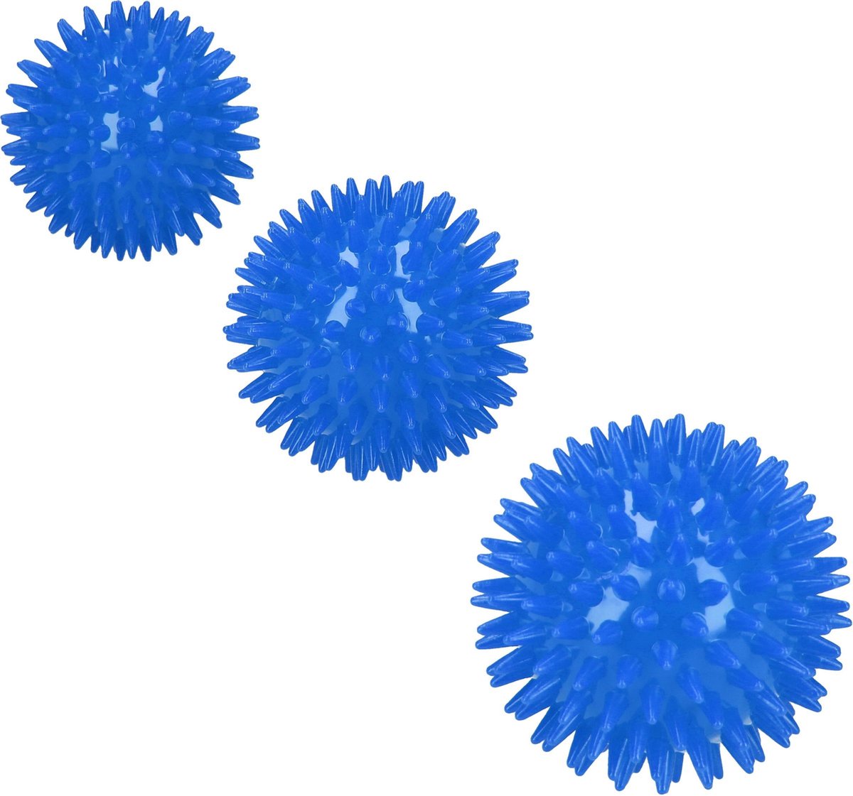 Goedkoopste Massagebal Professionele Triggerpoint Bal 3 Stuks 8cm Hoge Dichtheid Massage Stekels – Lacrosse Bal – Blauw