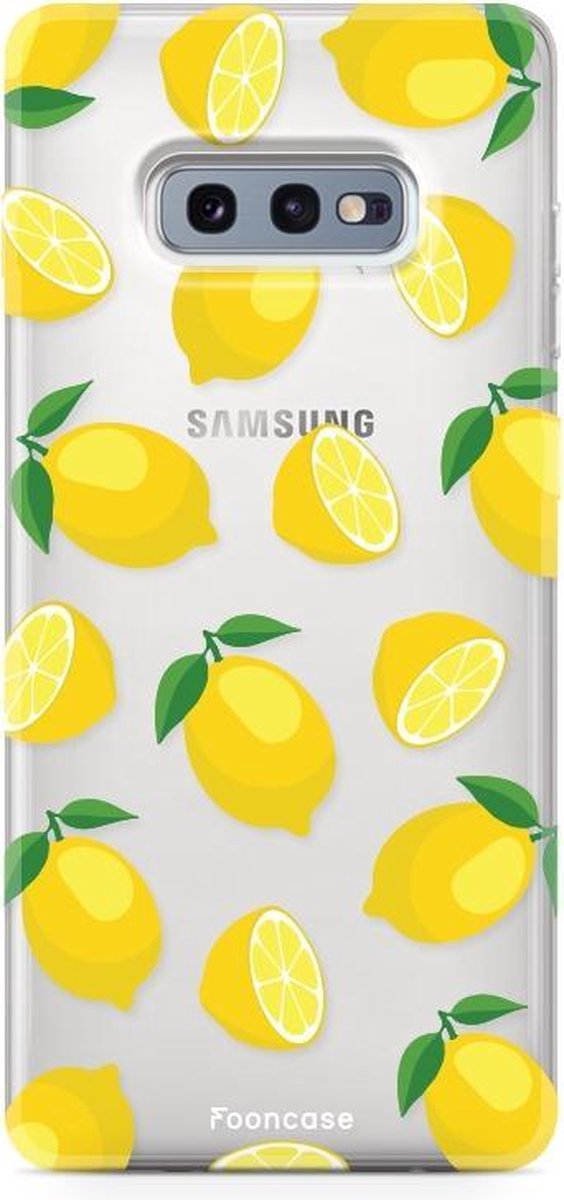 Samsung Galaxy S10e hoesje TPU Soft Case - Back Cover - Lemons / Citroen / Citroentjes