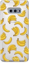 Fooncase Hoesje Geschikt voor Samsung Galaxy S10e - Shockproof Case - Back Cover / Soft Case - Bananas / Banaan / Bananen