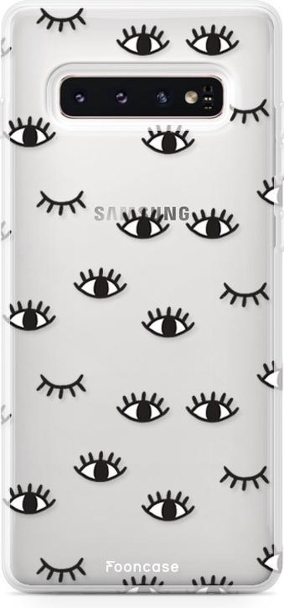 Samsung Galaxy S10 hoesje TPU Soft Case - Back Cover - Eyes / Ogen