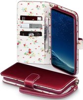 Samsung Galaxy S8+ Bookcase hoesje - CaseBoutique -  Rood - Kunstleer
