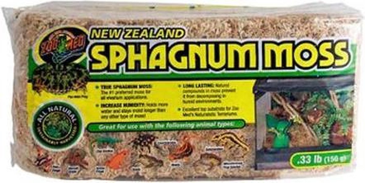 ZooMed  Sphagnum mos - Bodembedekking - 150 g - ZooMed