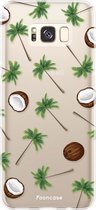 Samsung Galaxy S8 Plus hoesje TPU Soft Case - Back Cover - Coco Paradise / Kokosnoot / Palmboom