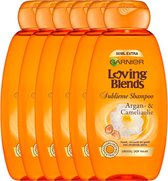 Garnier Loving Blends Shampoo Argan & Cameliaolie - 6 x 300 ml - Voordeelverpakking