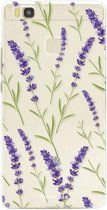 Huawei P9 Lite hoesje TPU Soft Case - Back Cover - Purple Flower / Paarse bloemen