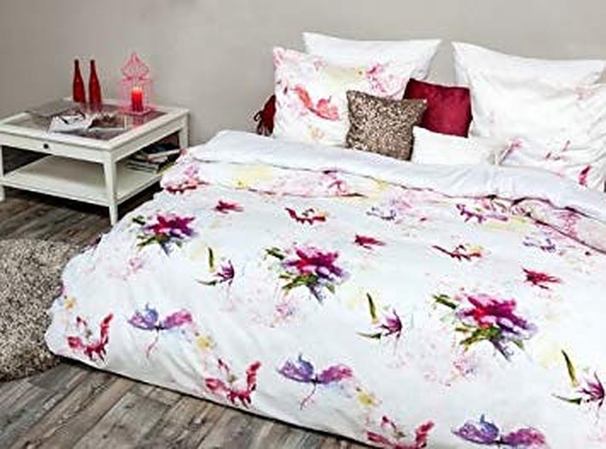 Heckettlane HNL Refined Louisiana Dekbedovertrek - Eenpersoons - 135x200 + 80x80 cm - White Wit