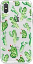 iPhone X hoesje TPU Soft Case - Back Cover - Cactus