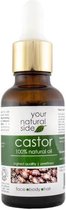 Your Natural Side Castor Organic Oil, Unrefined 30ml. Pipette