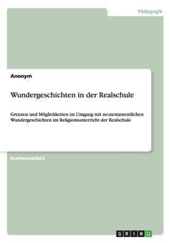 Wundergeschichten in der Realschule - cover
