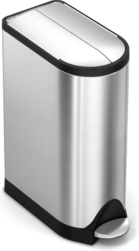 Simplehuman Prullenbak Butterfly 18 L - RVS - Zilver