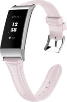 Bandje leer roze geschikt voor Fitbit Charge 3 / Charge 4 - SmartphoneClip