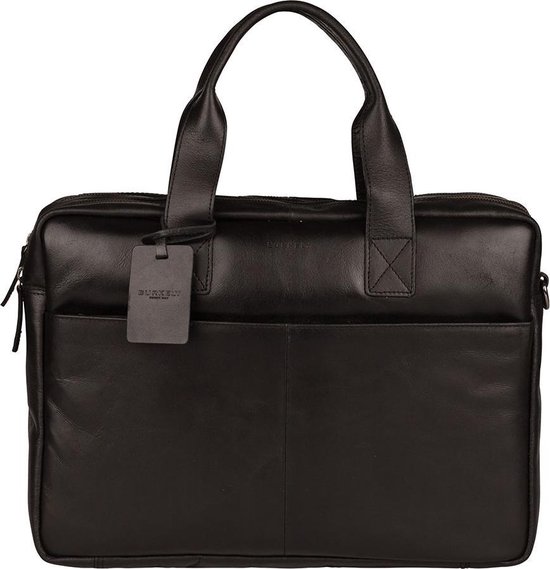 BURKELY Vintage Jesse Briefcase / Laptop Bag - 14 pouces - Zwart