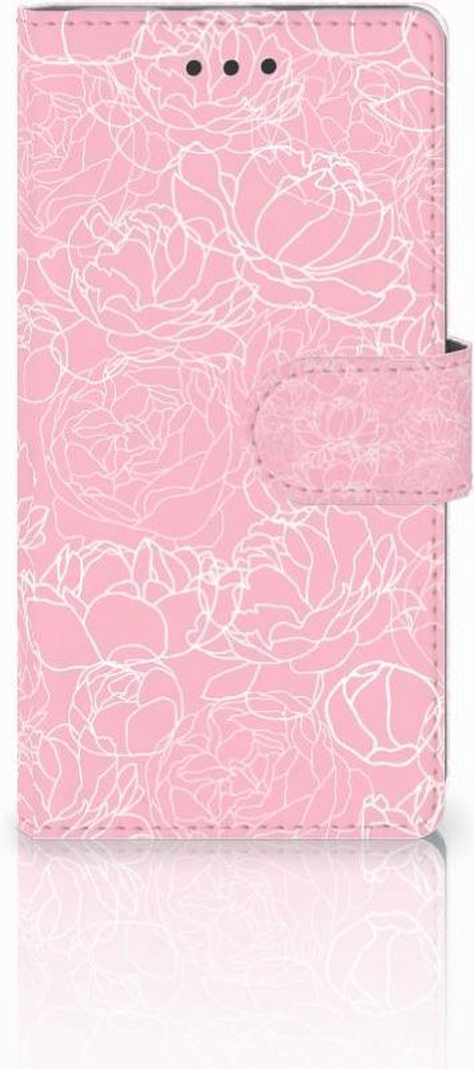 Huawei Ascend P8 Lite Hoesje White Flowers