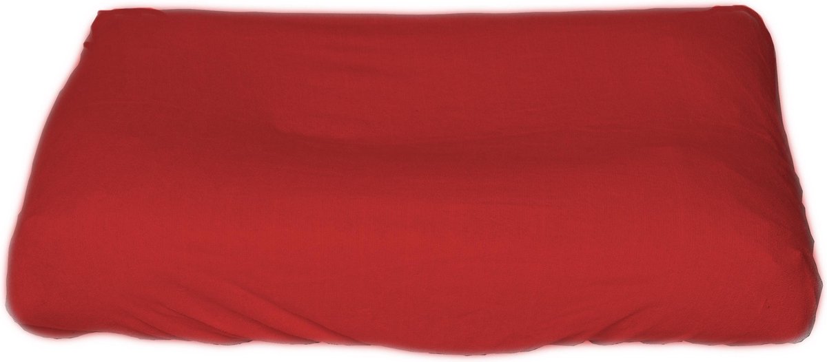 Aankleedkussenhoes – speciaal voor KidZ ImpulZ Aankleedkussen XXL  – badstof –  Rood