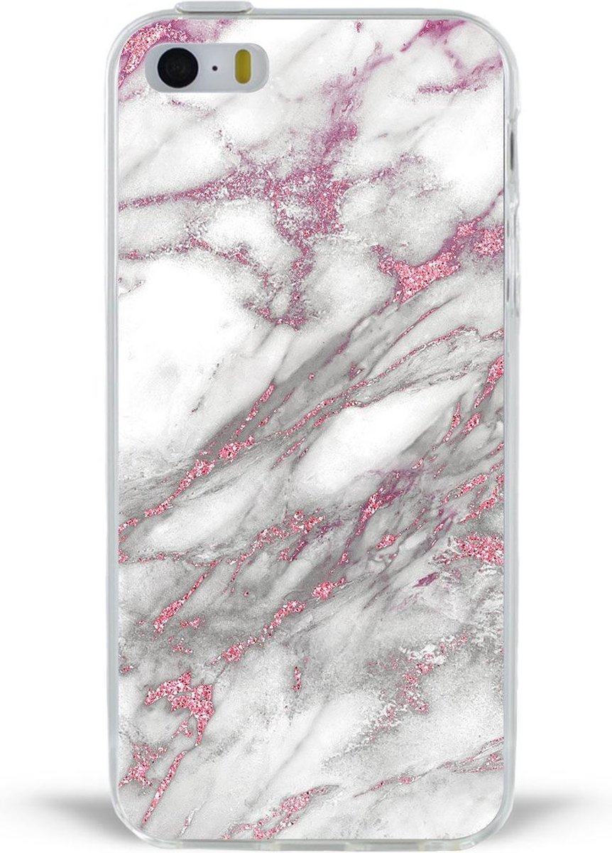 iPhone 5 marble pink