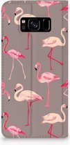 Flip cover Geschikt voor Samsung S8 Flamingo