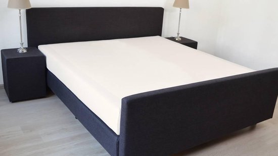 Snoozing - Katoen - Extra haut - Hoeslaken - Lits-Jumeaux - 200x220 cm - Ivoire