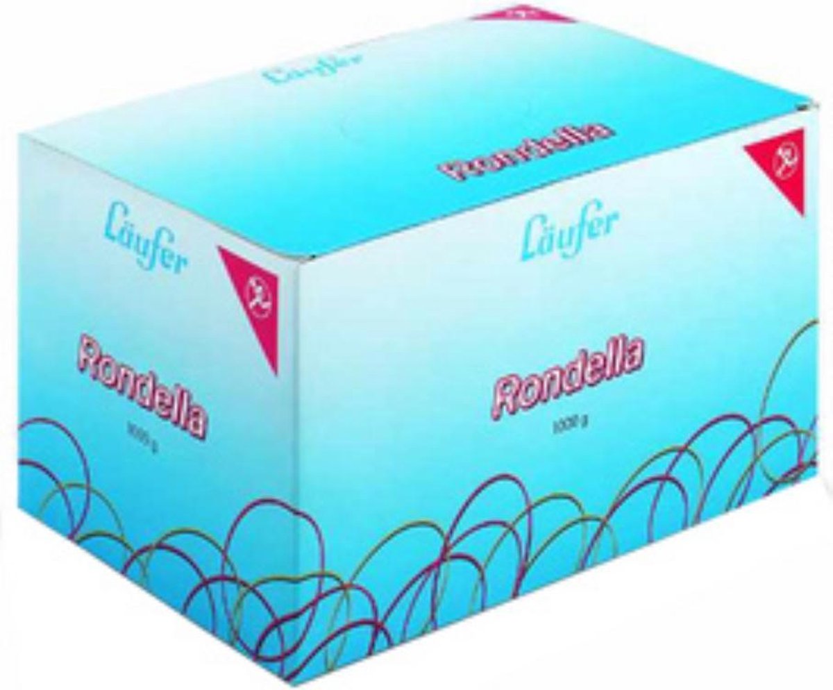 laufer rondella elastiek in doosje 40mm 1000gr rood