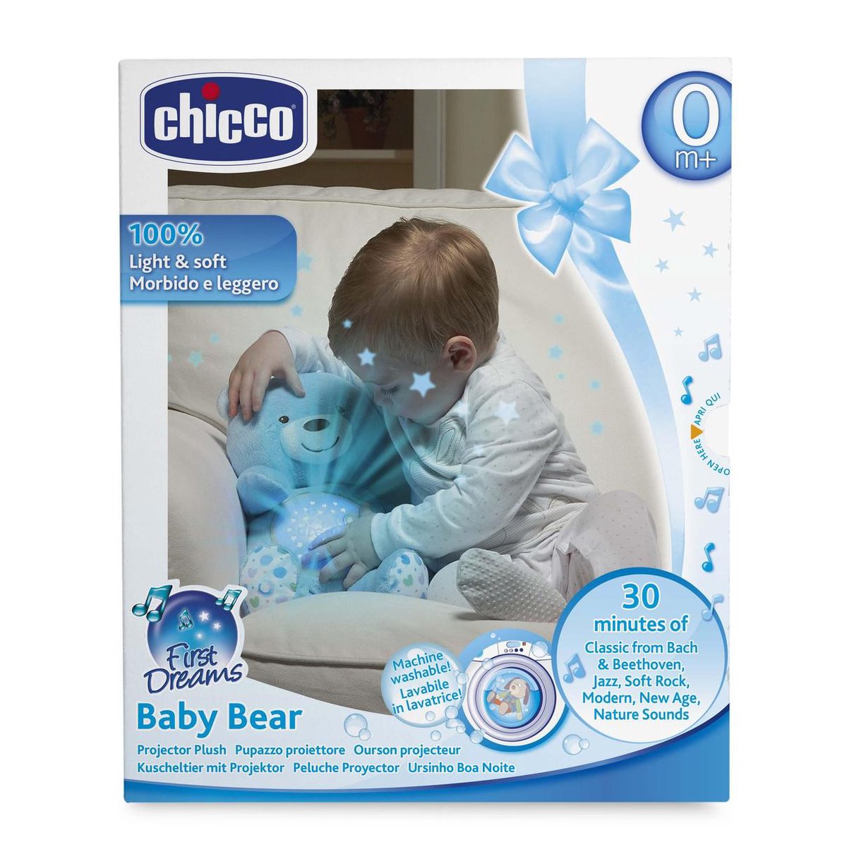 Knuffel projector Baby Bear First Dreams blauw – foto 8