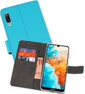 Booktype Telefoonhoesjes - Bookcase Hoesje - Wallet Case -  Geschikt voor Huawei Y6 Pro 2019 - Blauw