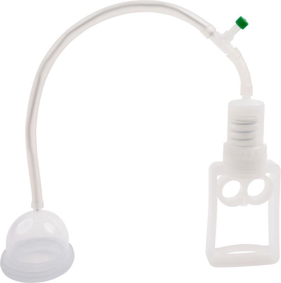 Fröhle – Vaginale Zuiger met Vinger Pomp en Drukregelaar 5 Delig – 12 cm - Transparant