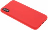 iPhone X hoesje - iPhone Xs hoesjes - iPhone X cases - hoesje iPhone X - iPhone Xs hoesje - iPhone X case - hoesje iPhone Xs - telefoonhoesje iPhone X - Siliconen hoesje - Rood - iMoshion Color Backcover