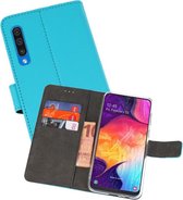 Booktype Telefoonhoesjes - Bookcase Hoesje - Wallet Case -  Geschikt voor Samsung Galaxy A50 - Blauw