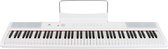 Fazley FSP-200-W Digitale piano - 88 Toetsen - Met sustainpedaal en muziekstandaard - Wit