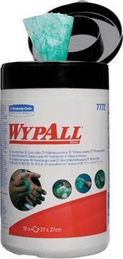Chiffons de nettoyage Kimberly-Clark WypAll 1 couche boîte de 50