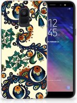 Geschikt voor Samsung Galaxy A6 (2018) TPU Hoesje Design Barok Flower