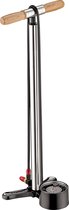 Lezyne Alloy Floor Drive Vloerpomp – Vloerpomp – Extra lang – 15 bar maximale druk – Manometer – 8,9cm – Stevige slang – Staande pomp – Zilver