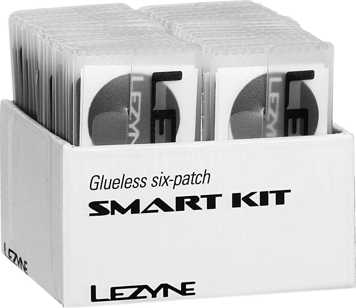 Lezyne Smart Patch Kit - Zelfklevende Bandenplakset - Ultiem Compact - Staal