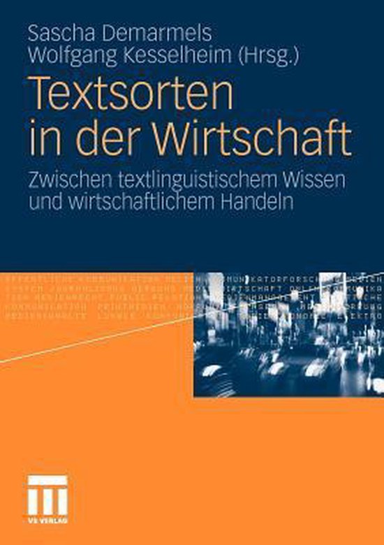 Textsorten in der Wirtschaft - cover
