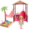 Barbie Travel Chelsea Tiki Hut Speelset