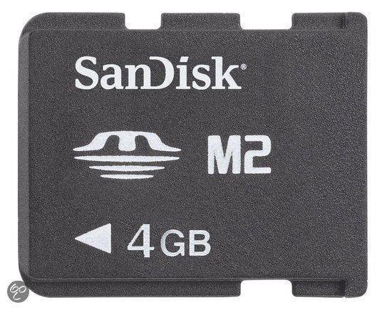 Bakken boter twee SanDisk Memorystick Micro M2 4GB - geheugenkaart | bol.com