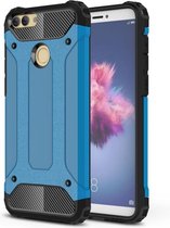 Armor Hybrid Back Cover - Huawei P Smart (2018) Hoesje - Lichtblauw