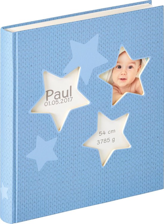 geboorte Verpersoonlijking bevestig alstublieft Walther Estrella - Babyalbum - 28x30,5 cm - 50 pagina's - Blauw | bol.com