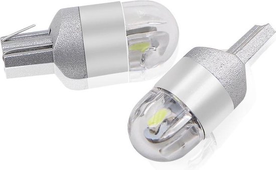 Misschien Springplank Kwijting W5W T10 LED Helder wit - 2 stuks - Stadslicht - Steeklampje auto - lamp -  12V 5W - 2... | bol.com