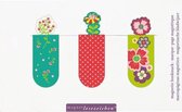 Magnetische boekenleggers bloemetjes set van 3