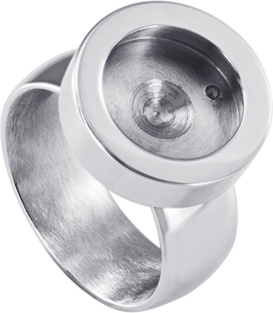 Quiges - Mini Ring en acier inoxydable argenté - SLSR00320 - Taille 20