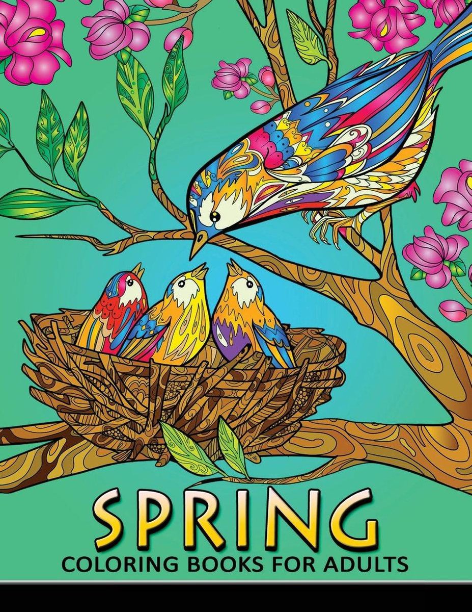 Spring Coloring Books For Adults van Kodomo Publishing