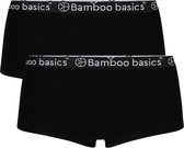 Bamboo Basics - 2-Pack Dames Bamboe Hipsters Iris – Zwart - Maat M