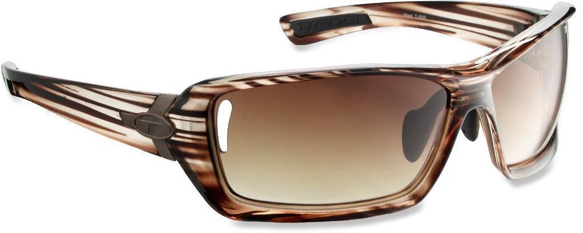 Sportbril / Zonnebril TIFOSI Mast Gloss Wood (T-I935) - Verwisselbare lenzen - Pasvorm: M/L